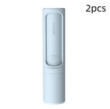 Reusable Pet Hair Remover Brush in pastel colors with self-cleaning lint roller design, ideal for cat and dog fur removal on the go.