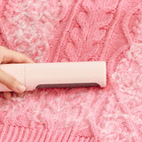 Reusable Pet Hair Remover Brush in pastel colors with self-cleaning lint roller design, ideal for cat and dog fur removal on the go.