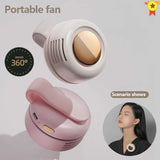 New style hanging neck fan without leaf clip