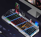Wired Mechanical Keyboard Mouse Earphone Gaming Set
