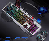 Wired Mechanical Keyboard Mouse Earphone Gaming Set