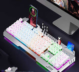 Wired Mechanical Keyboard Mouse Earphone Gaming Set