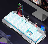 Wired Mechanical Keyboard Mouse Earphone Gaming Set