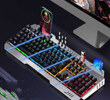 Wired Mechanical Keyboard Mouse Earphone Gaming Set