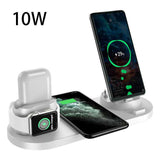 Wireless Fast Charger 6-in-1 Dock for iPhone & Watch