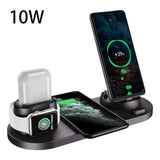 Wireless Fast Charger 6-in-1 Dock for iPhone & Watch