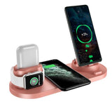 Wireless Fast Charger 6-in-1 Dock for iPhone & Watch