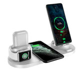 Wireless Fast Charger 6-in-1 Dock for iPhone & Watch