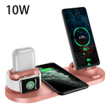 Wireless Fast Charger 6-in-1 Dock for iPhone & Watch