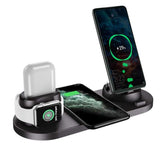 Wireless Fast Charger 6-in-1 Dock for iPhone & Watch