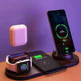 Wireless Fast Charger 6-in-1 Dock for iPhone & Watch