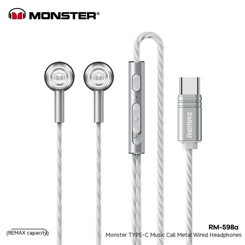 Monster Remax Metal In-Ear Earphones | TWS Gaming