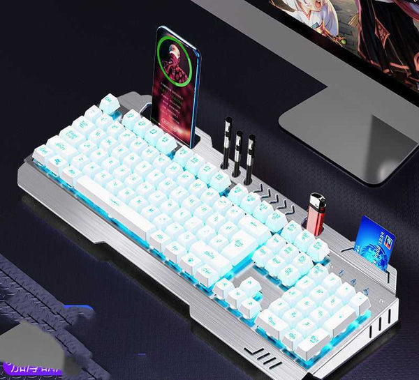 Wired Mechanical Keyboard Mouse Earphone Gaming Set