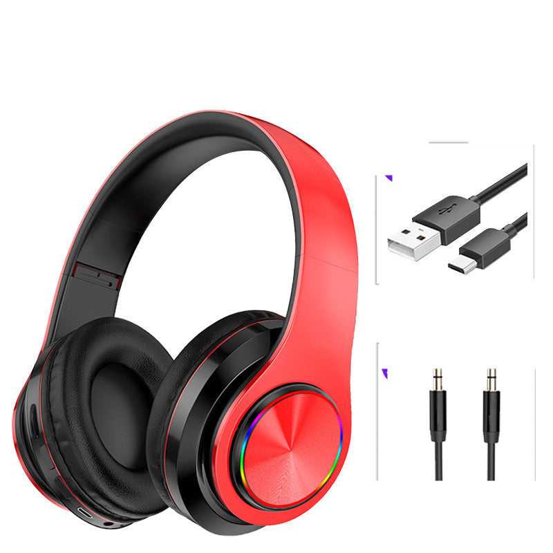 LED Wireless Bluetooth Headphones with Mic
