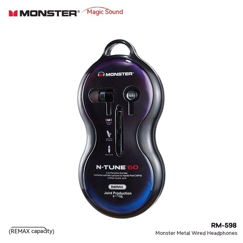 Monster Remax Metal In-Ear Earphones | TWS Gaming