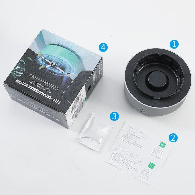 Smoke Removal Air Purifier Ashtray | Portable Car Use