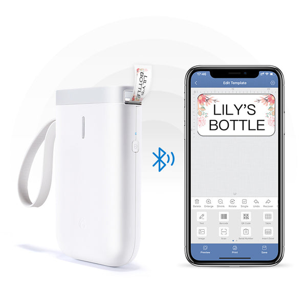 D11 Bluetooth Label Printer | Fast Home & Office Use