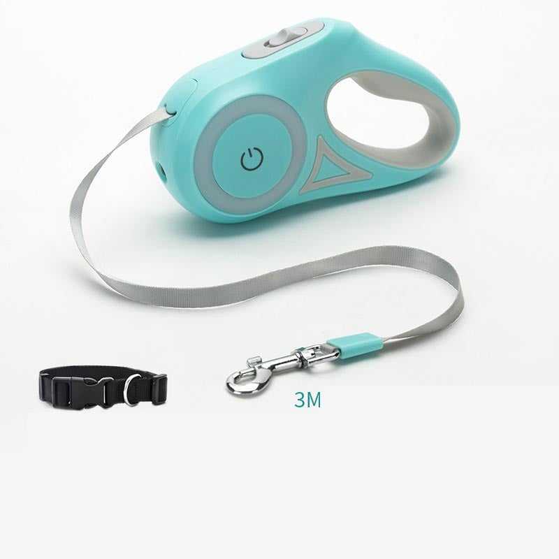 Retractable Dog Leash with Collar for Small Dogs (