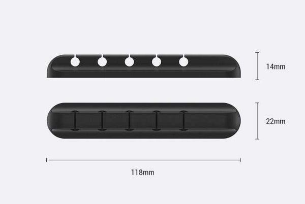 Silicone Cable Winder – USB & Headphone Cable Organizer Clip