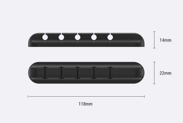 Silicone Cable Winder – USB & Headphone Cable Organizer Clip