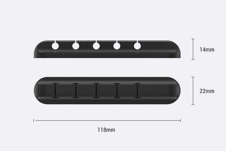 Silicone Cable Winder – USB & Headphone Cable Organizer Clip
