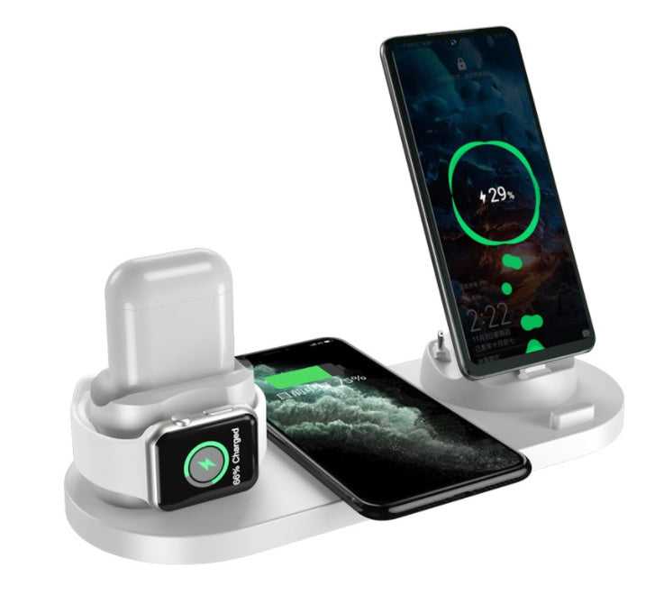 Wireless Fast Charger 6-in-1 Dock for iPhone & Watch