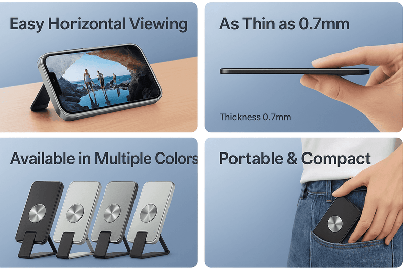 Mobile Phone Holder Desktop 360° Rotation Metal Ring Stand