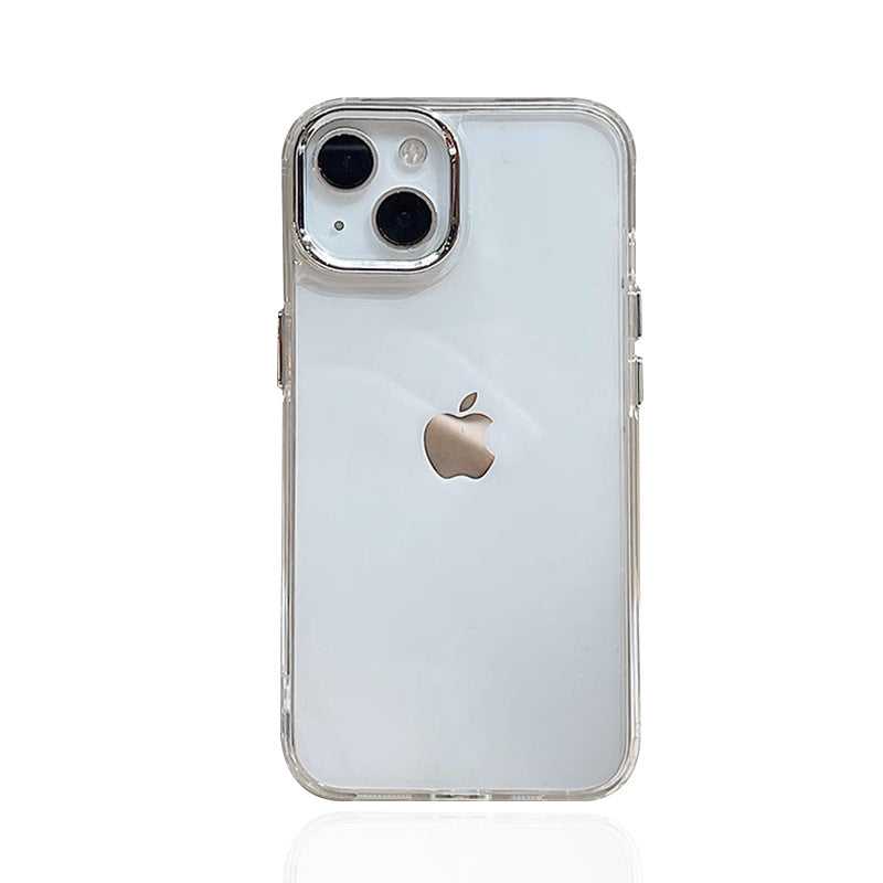 Suitable for Apple 14Pro phone case, iPhone15 transparent 12, new 16 simple 17Air, internal anti-drop XR soft shell