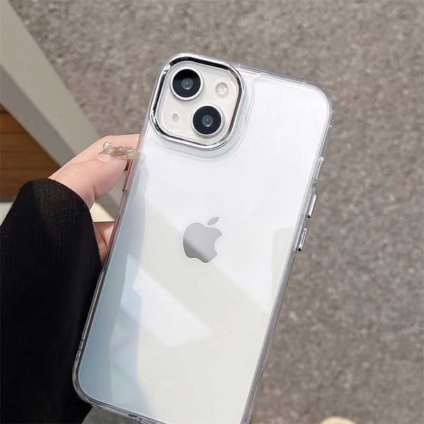 Suitable for Apple 14Pro phone case, iPhone15 transparent 12, new 16 simple 17Air, internal anti-drop XR soft shell