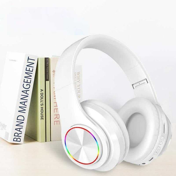 LED Wireless Bluetooth Headphones with Mic