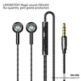 Monster Remax Metal In-Ear Earphones | TWS Gaming