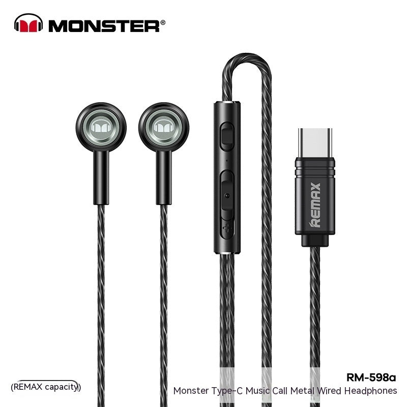 Monster Remax Metal In-Ear Earphones | TWS Gaming