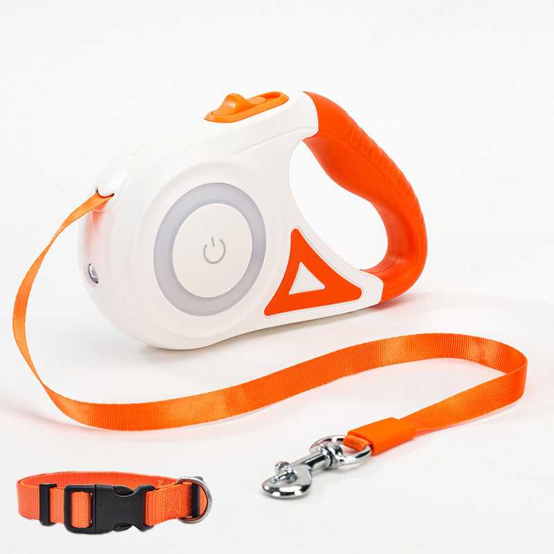 Retractable Dog Leash with Collar for Small Dogs (